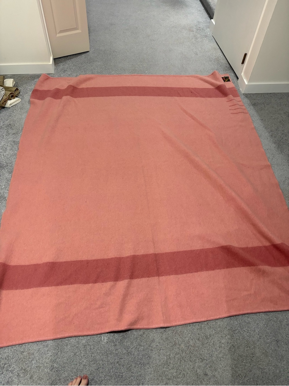 Vintage Trapper Point Wool Blanket